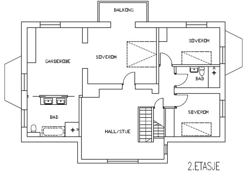 Plantegning 2.etasje. Galleribilde