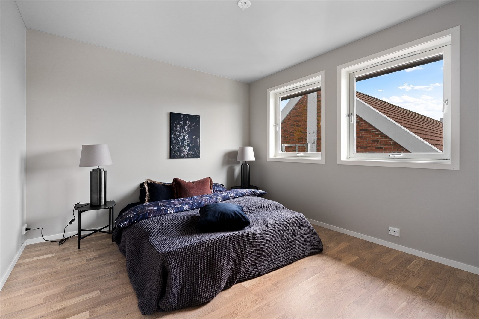 Stort soverom malt i delikate farger Galleribilde