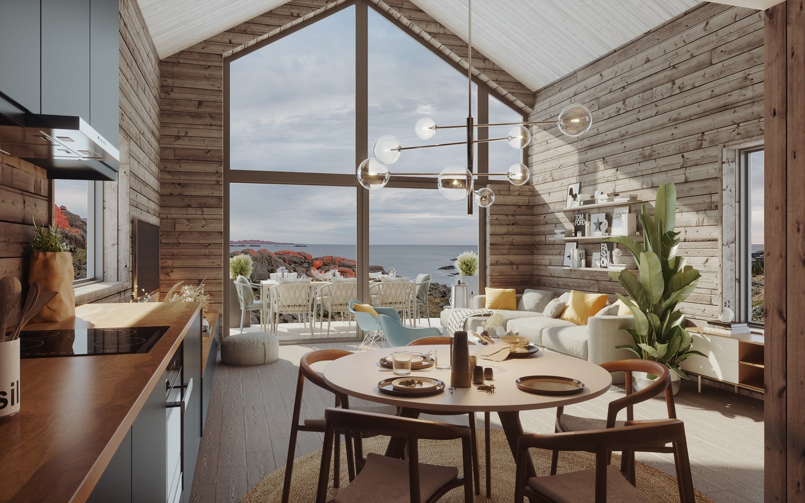 Illustrasjon interiør Galleribilde