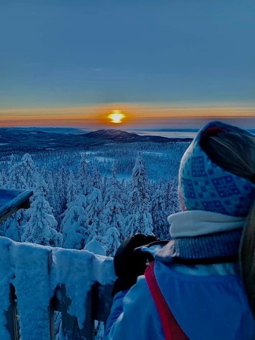 Solnedgang fra tårnet Galleribilde