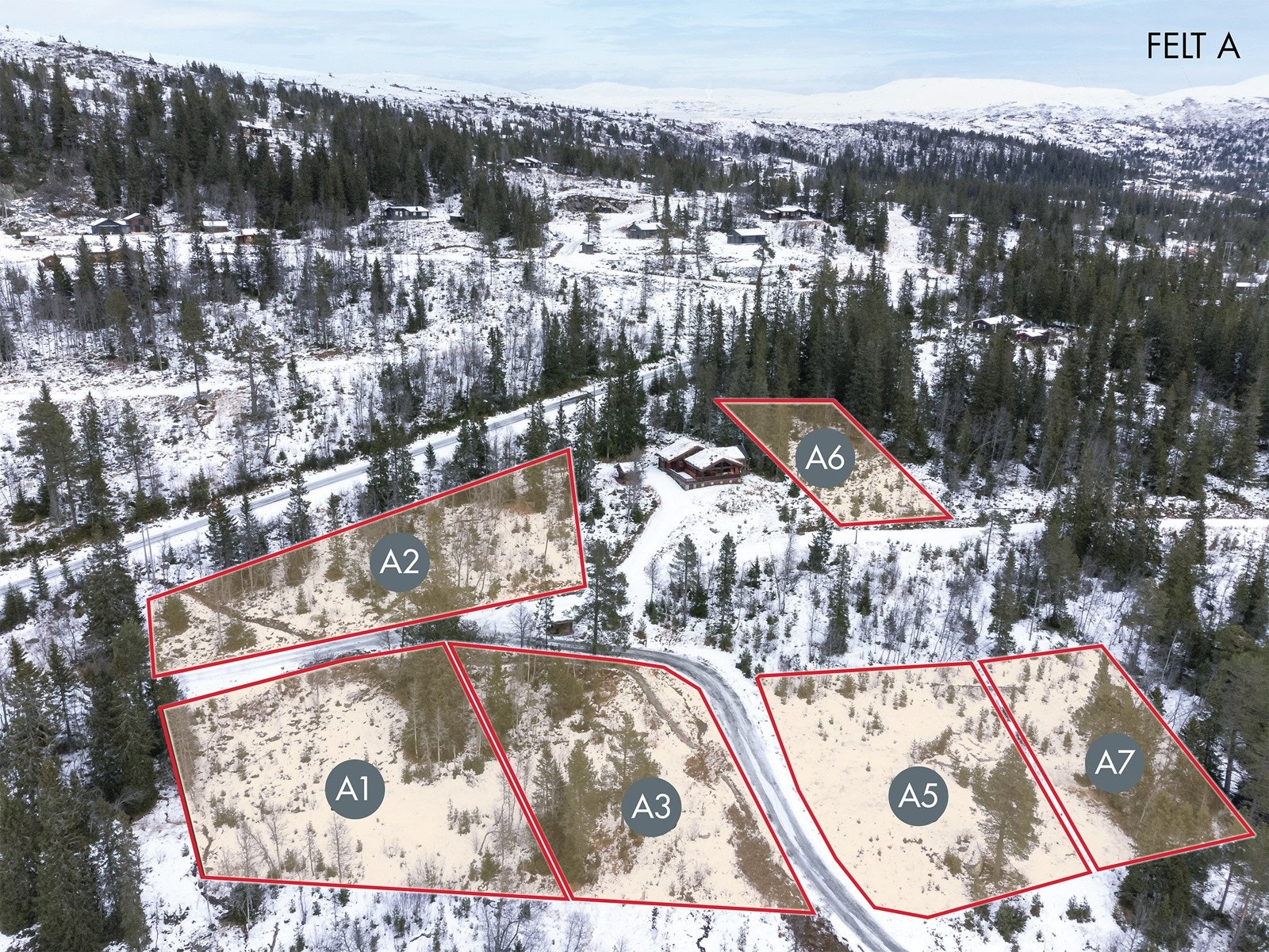 Velkommen til 19 fritidstomter (950-2300m²) i Skrivedalen. Nydelige utsikts- og solforhold. Fantastisk turområde m/langrennsløyper Galleribilde