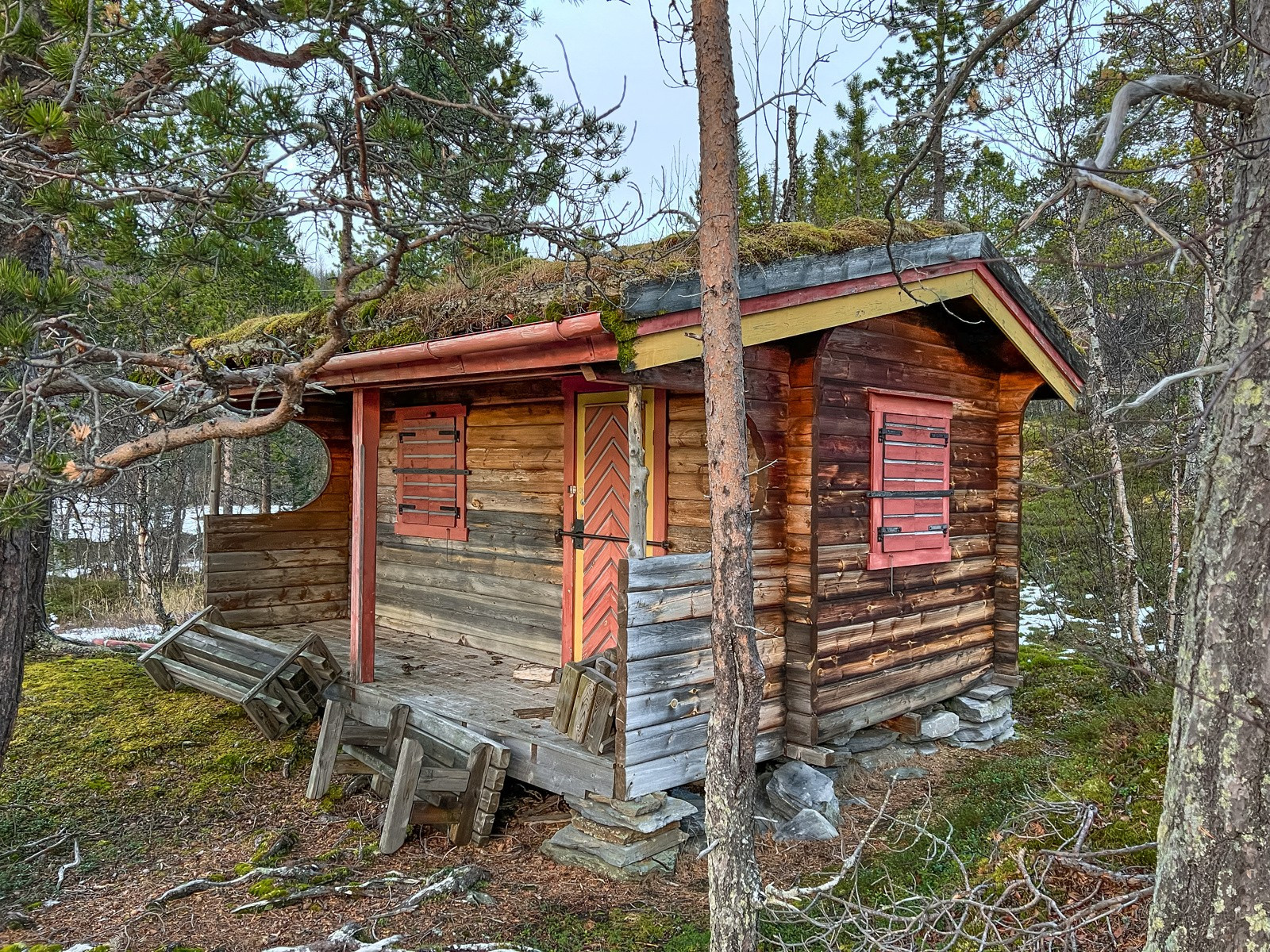 I tillegg til hytta er det et anneks