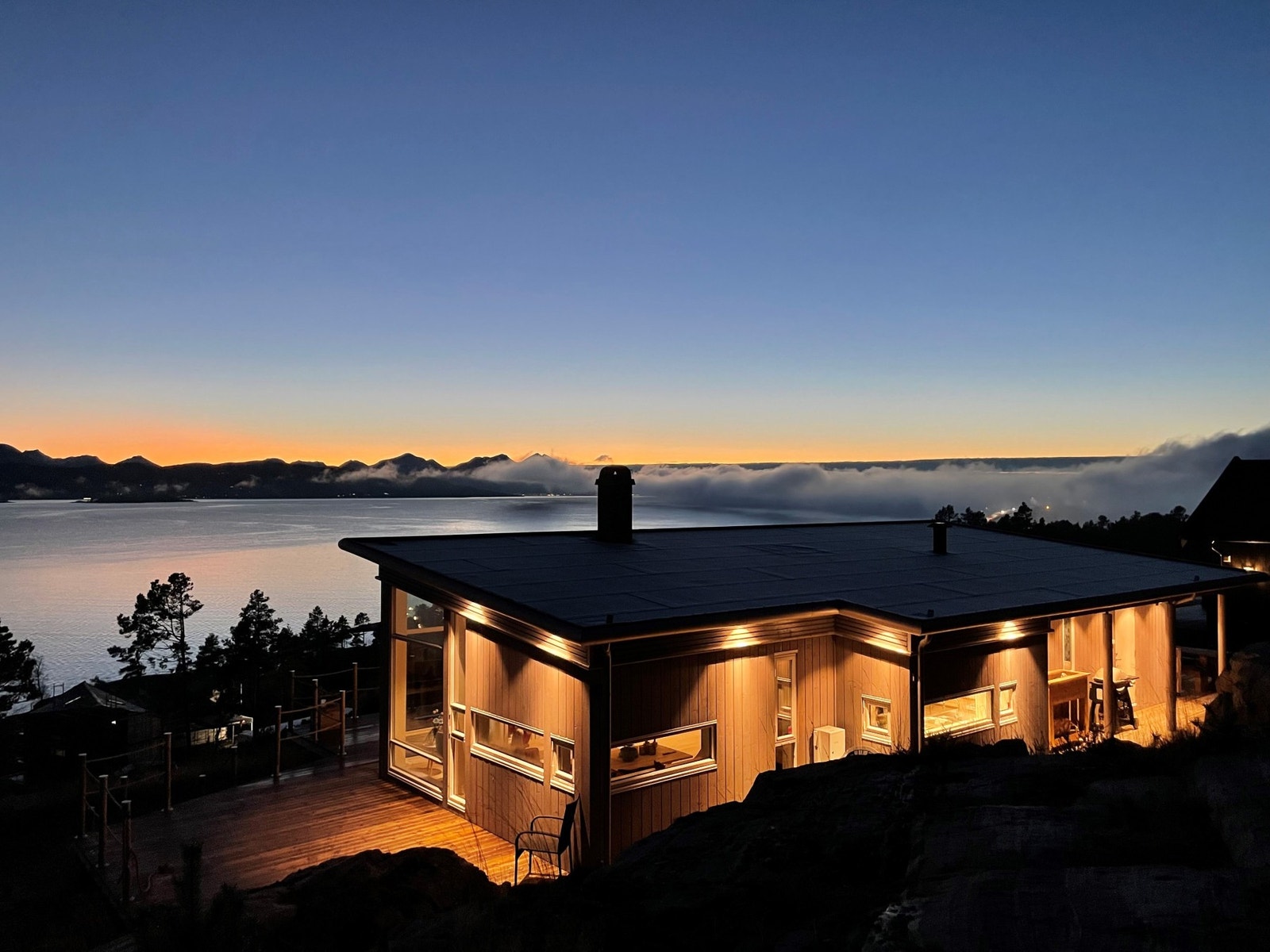 Nydelig utsikt og gode solforhold Galleribilde