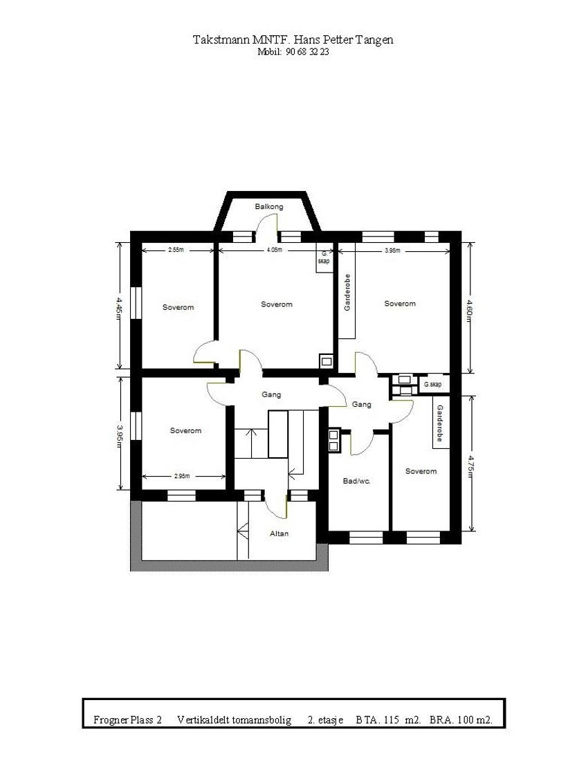 Plantegning - 2. etasje Galleribilde