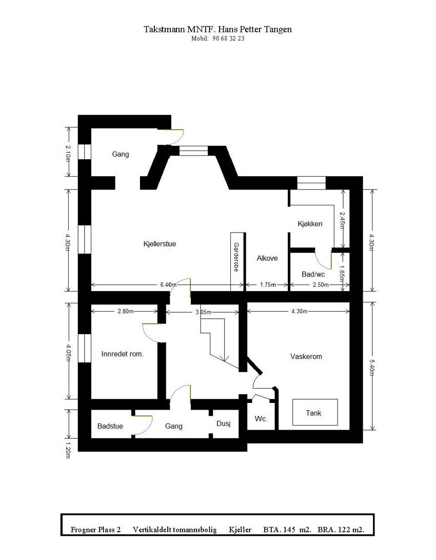 Plantegning - Kjeller Galleribilde