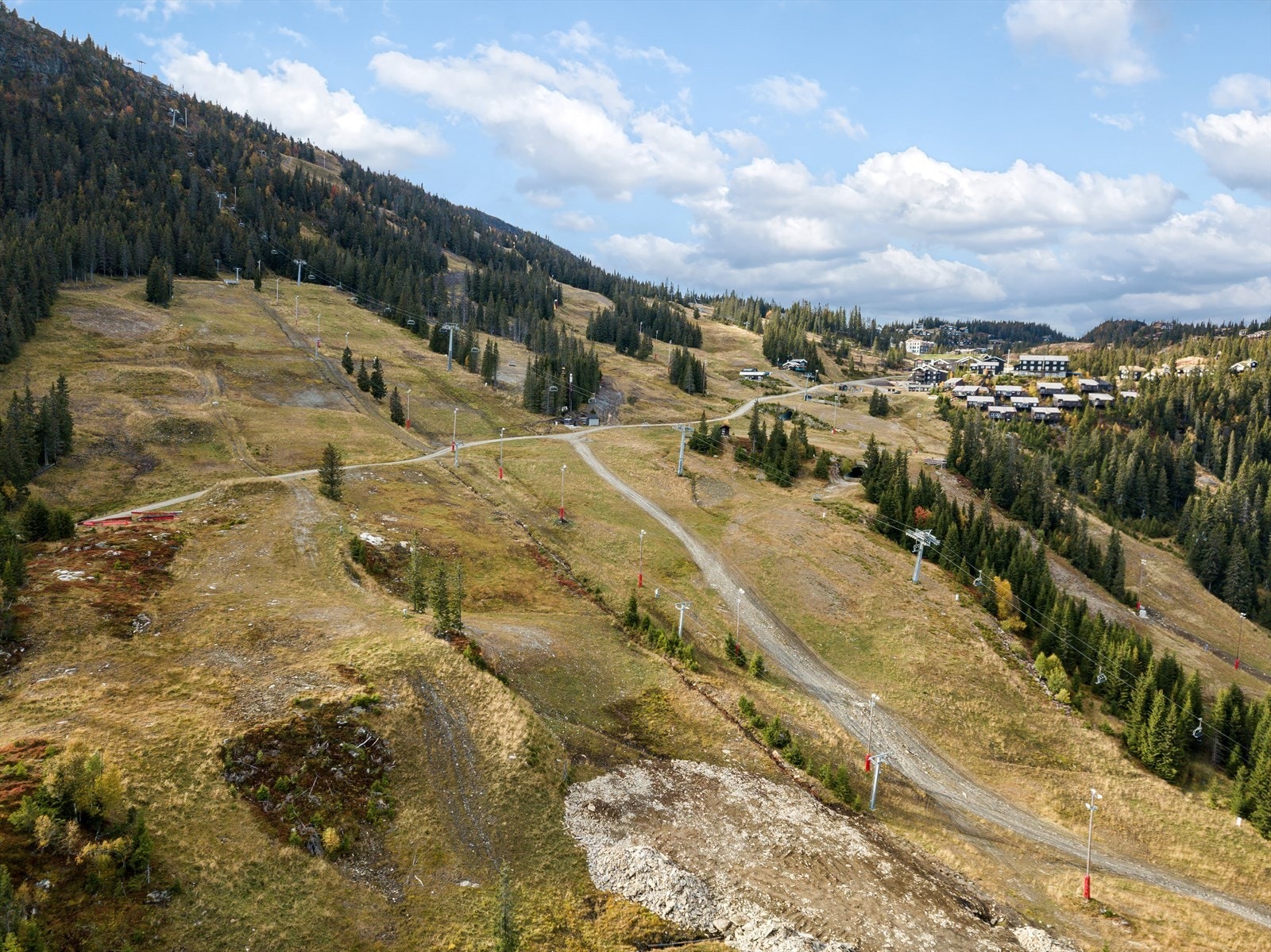 Slalombakken går rett forbi i en ski-in/ut løsning Galleribilde