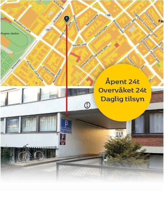 P-huset ligger sentralt plassert på Majorstua. Galleribilde