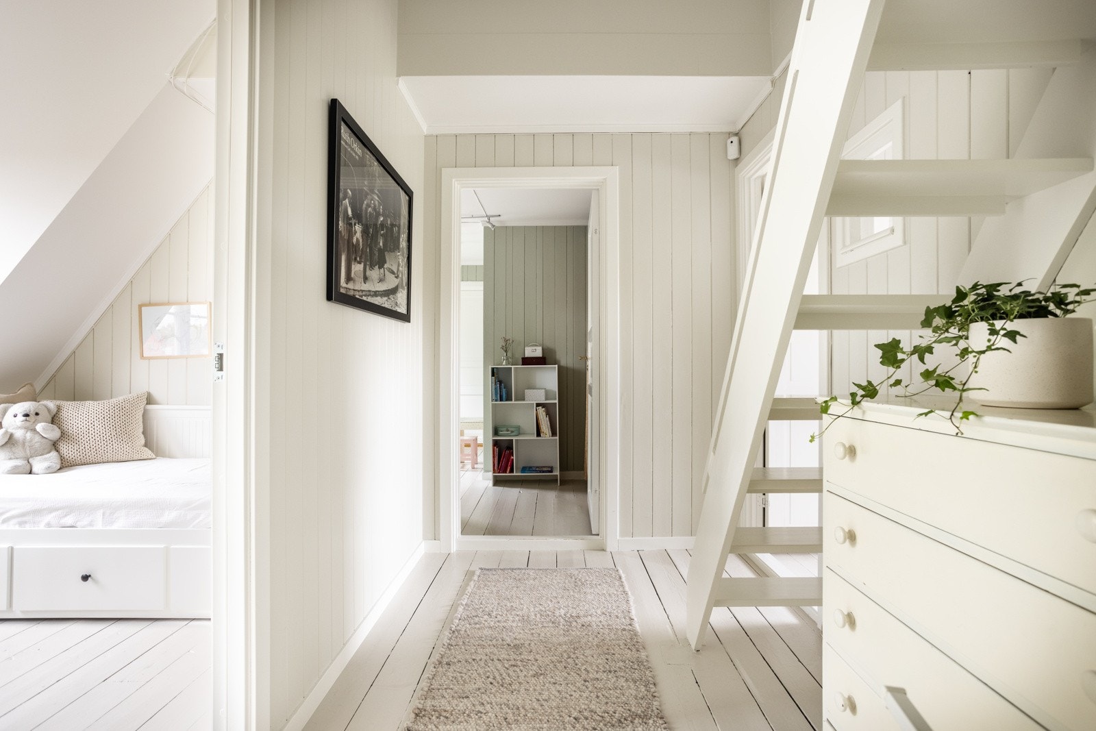 Takhøyden i gangen er på 2,90 meter. Galleribilde