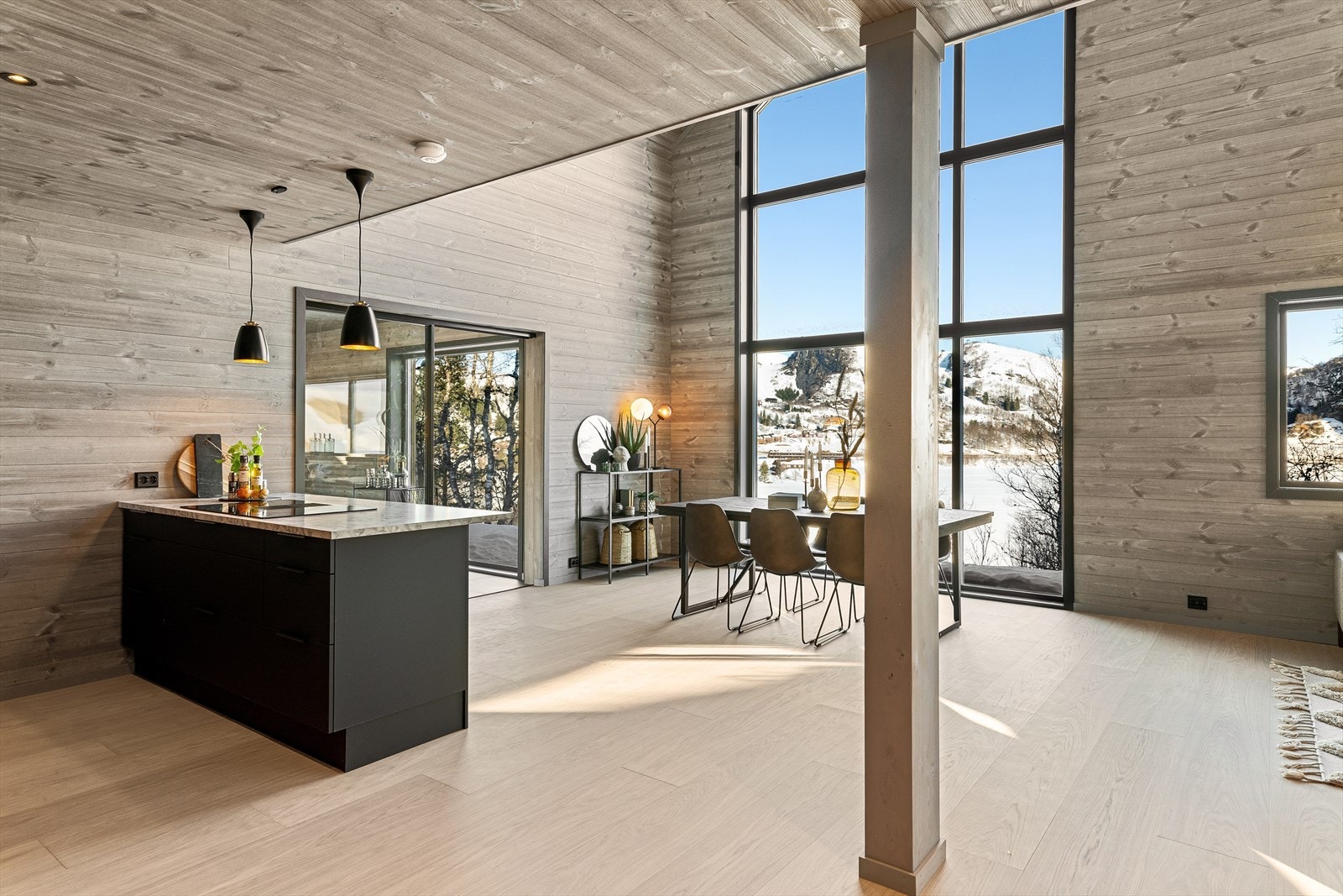 Åpne stue- og kjøkkenløsning Galleribilde