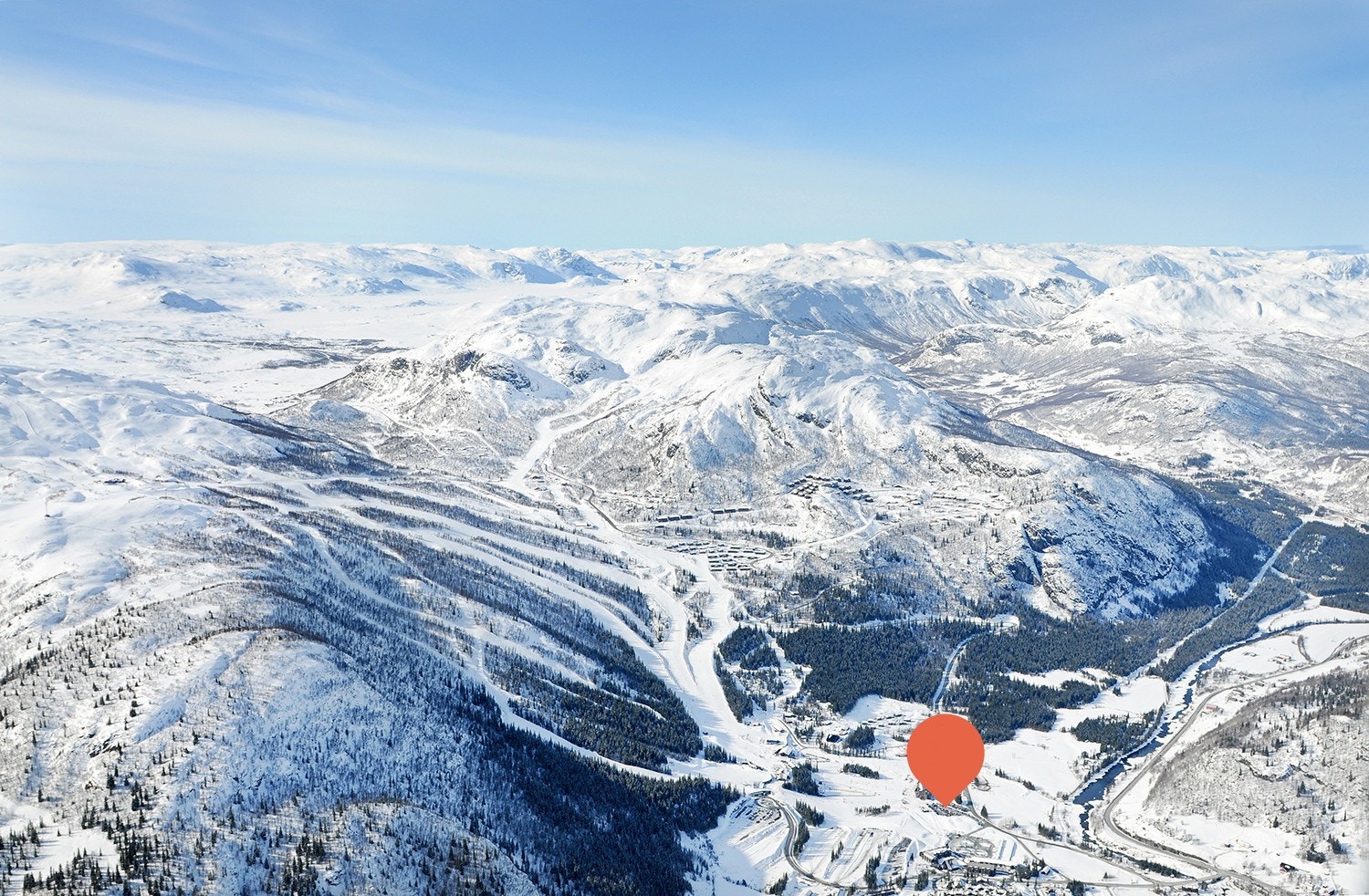 Ski inn/ski out til Hemsedal Skisenter - 21 heiser og 53 løyper venter! Galleribilde