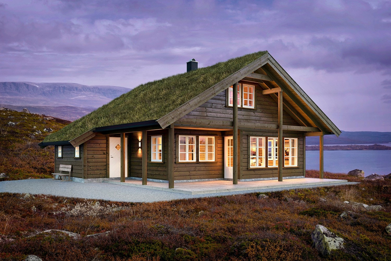 Illustrasjonsbilde av Modell 1035 i Eiken serien. Galleribilde