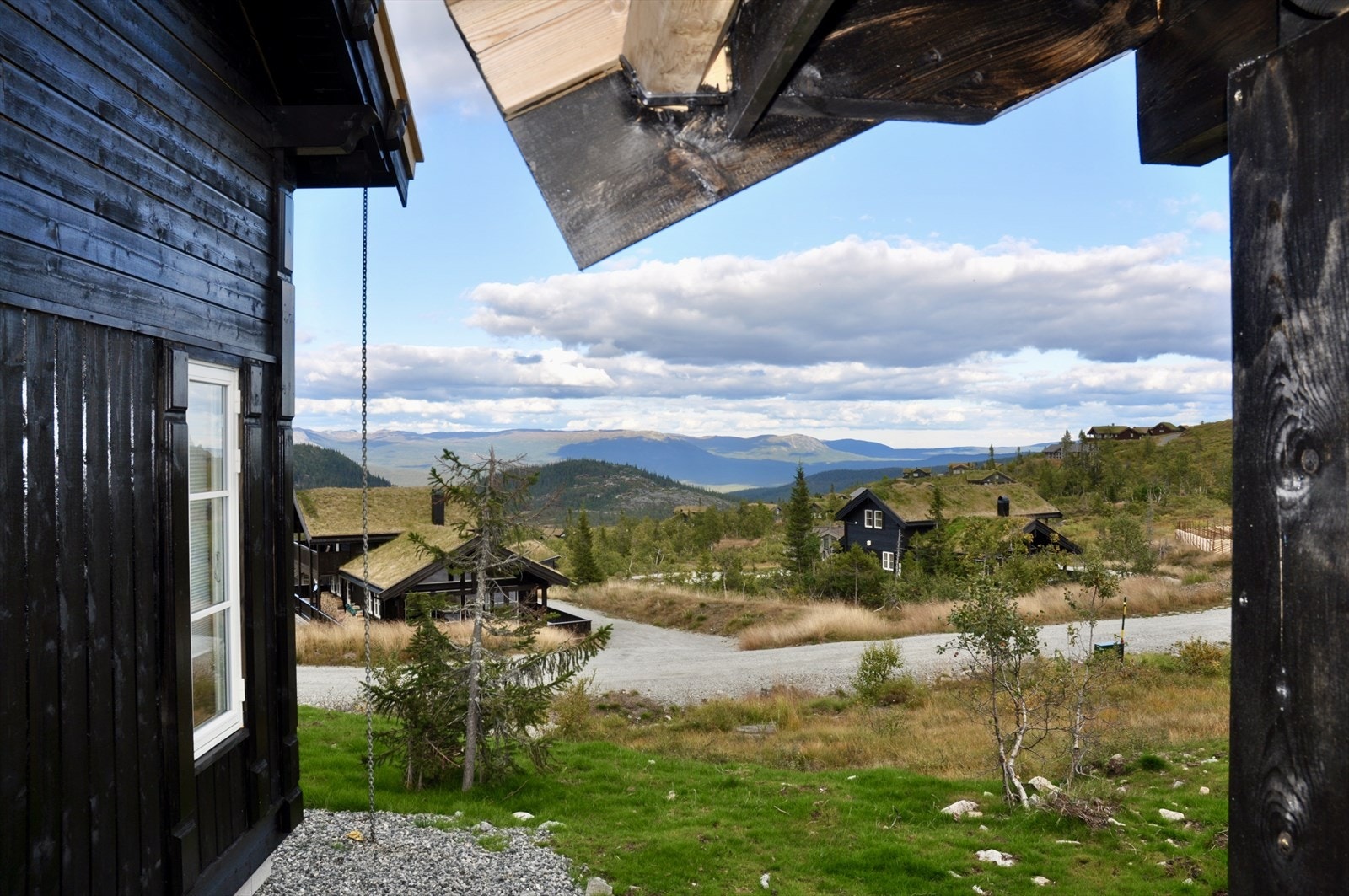 Bilde tatt utenfor døra til badet. Her kunne man plassert en mulig jacuzzi. Galleribilde