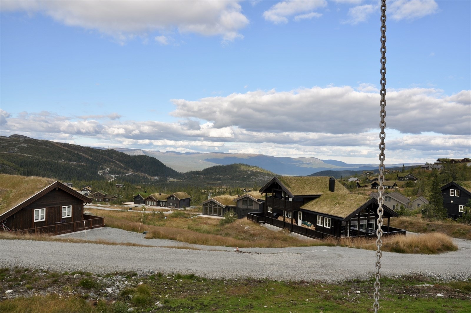 Flott utsikt fra terrassen. Galleribilde