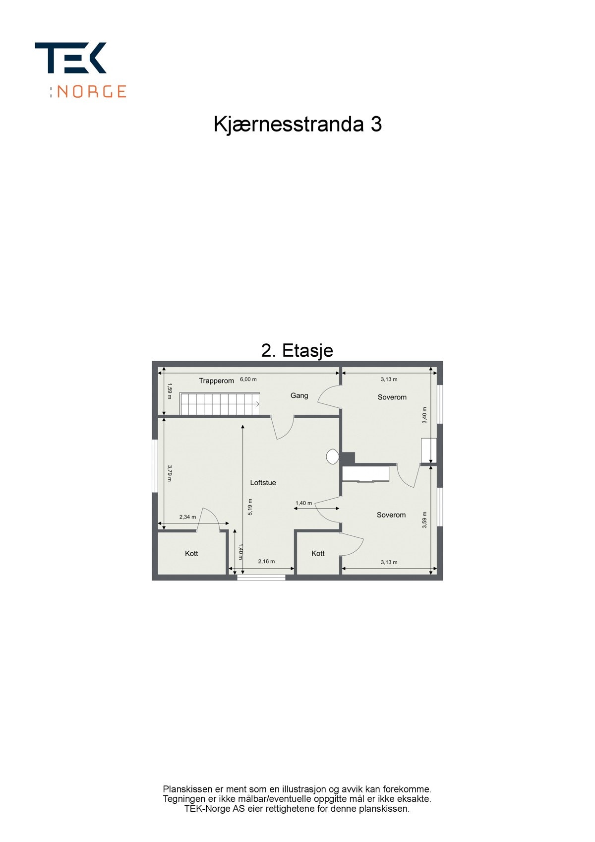 Plantegning 2. etasje Galleribilde