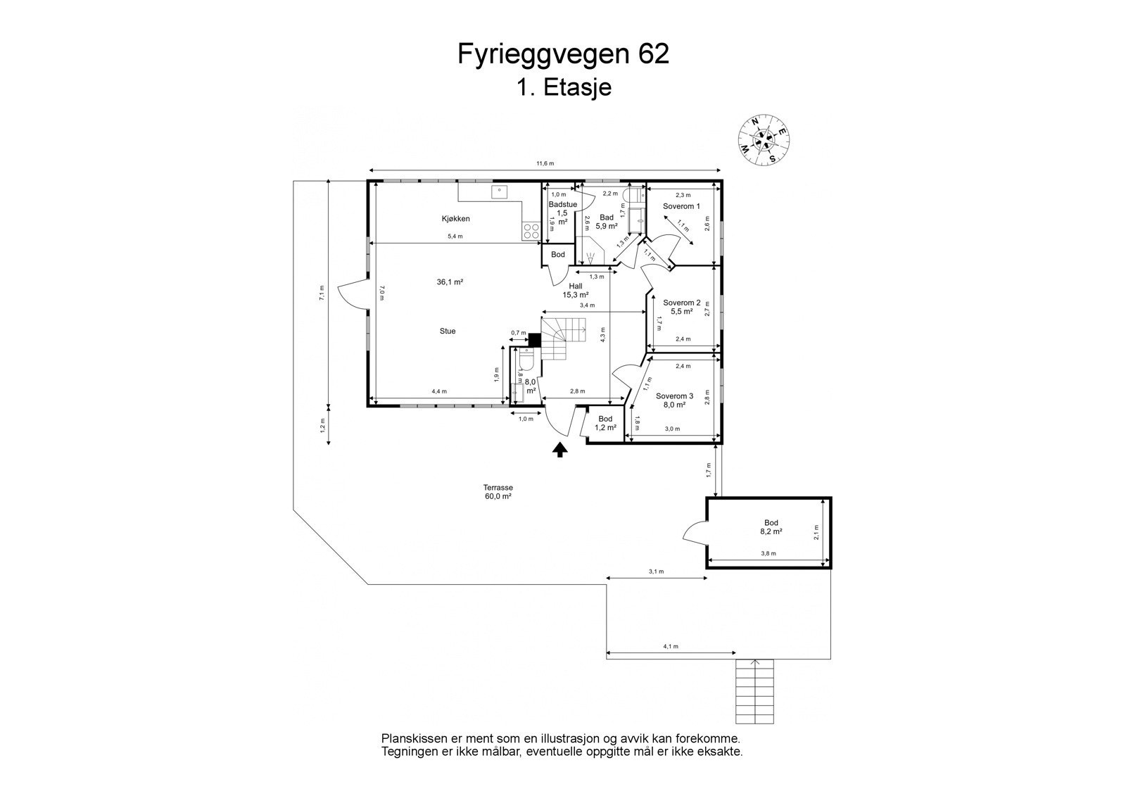 Planskisse plan 1 Galleribilde