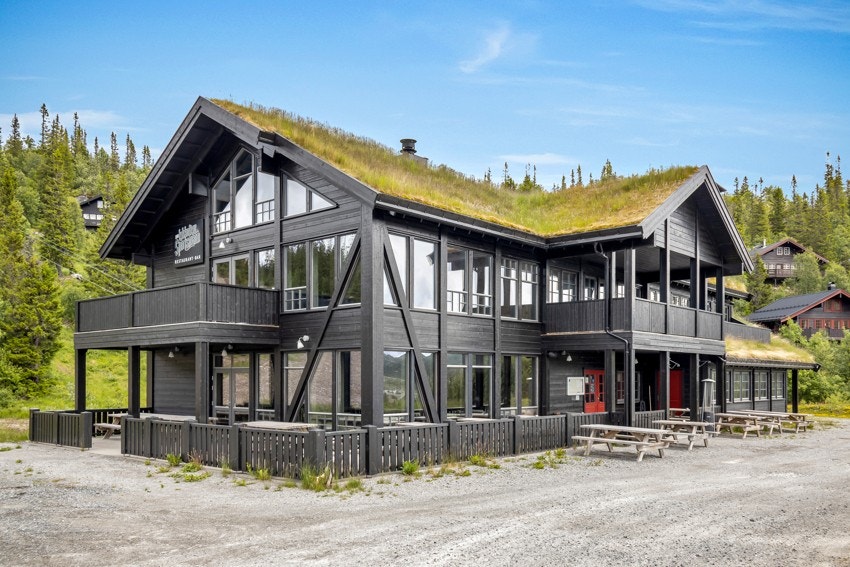 Restaurant Lykkelige Sportsmann om sommeren Galleribilde