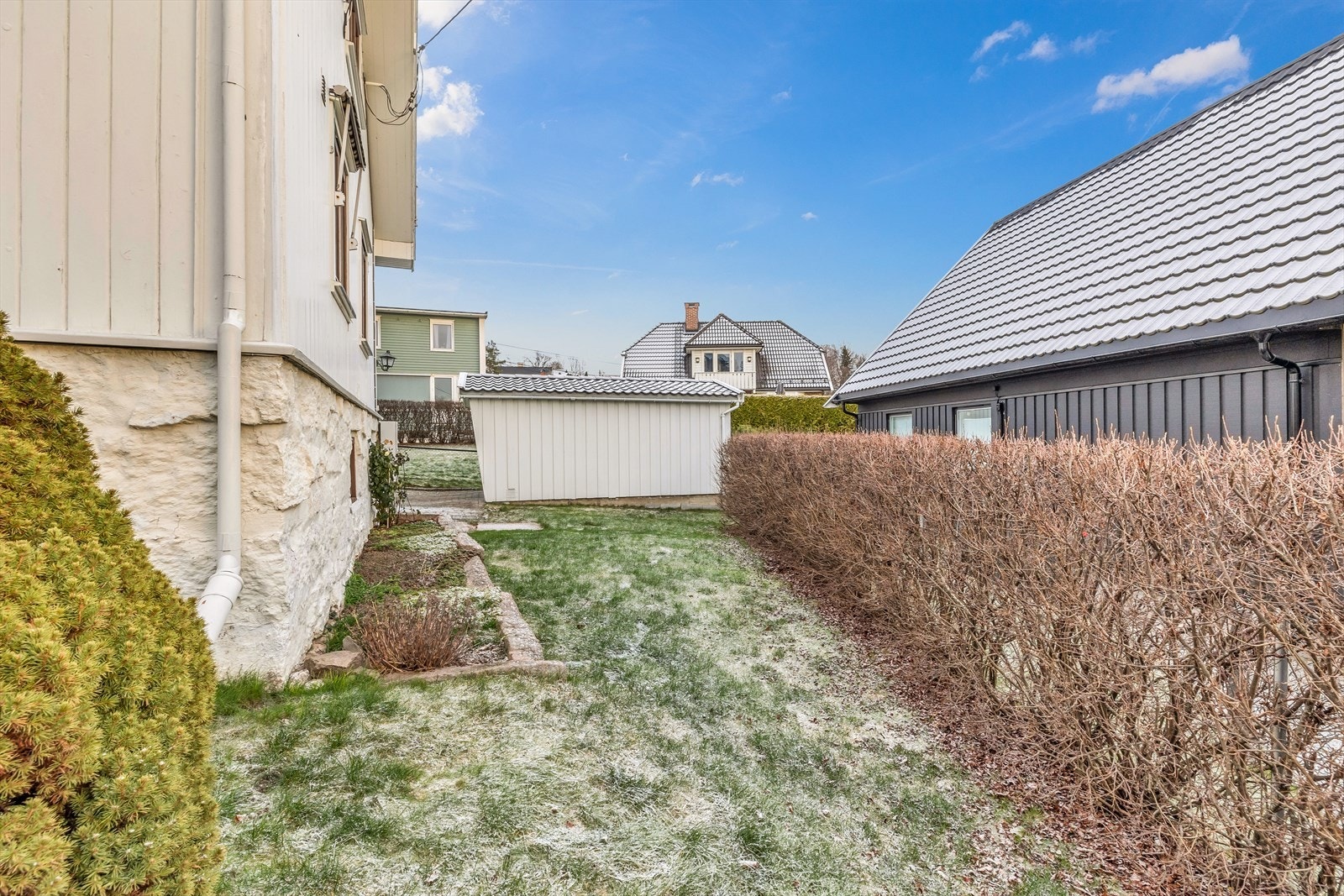 Siden av huset. Galleribilde