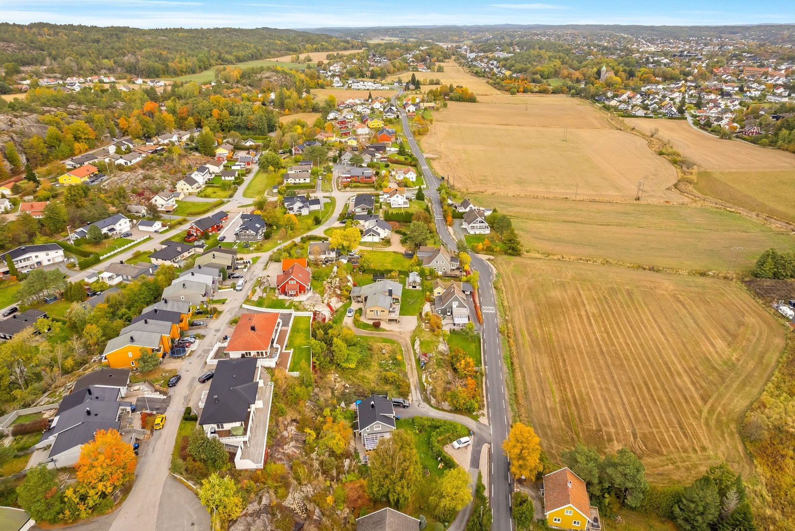 På Gamle Ålevei er det ikke mer enn knappe 600 meter frem til Rød barneskole. Galleribilde