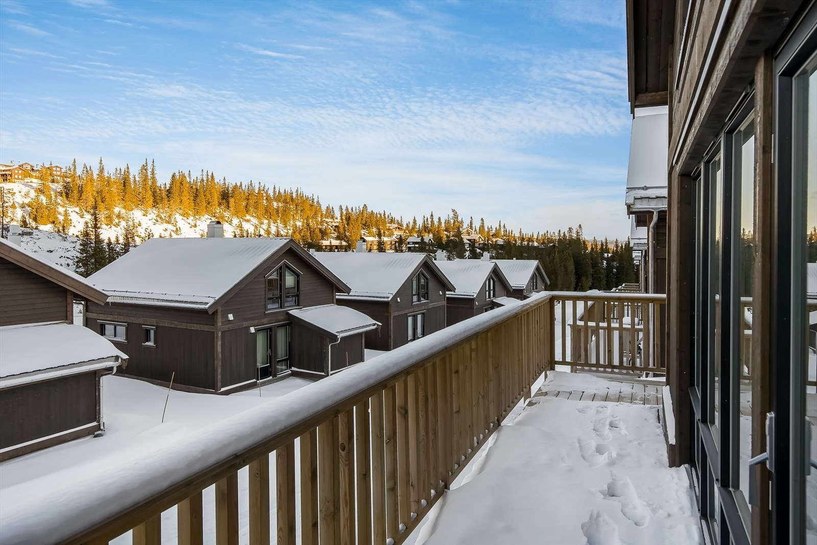 Utsikt fra terrassen. Galleribilde