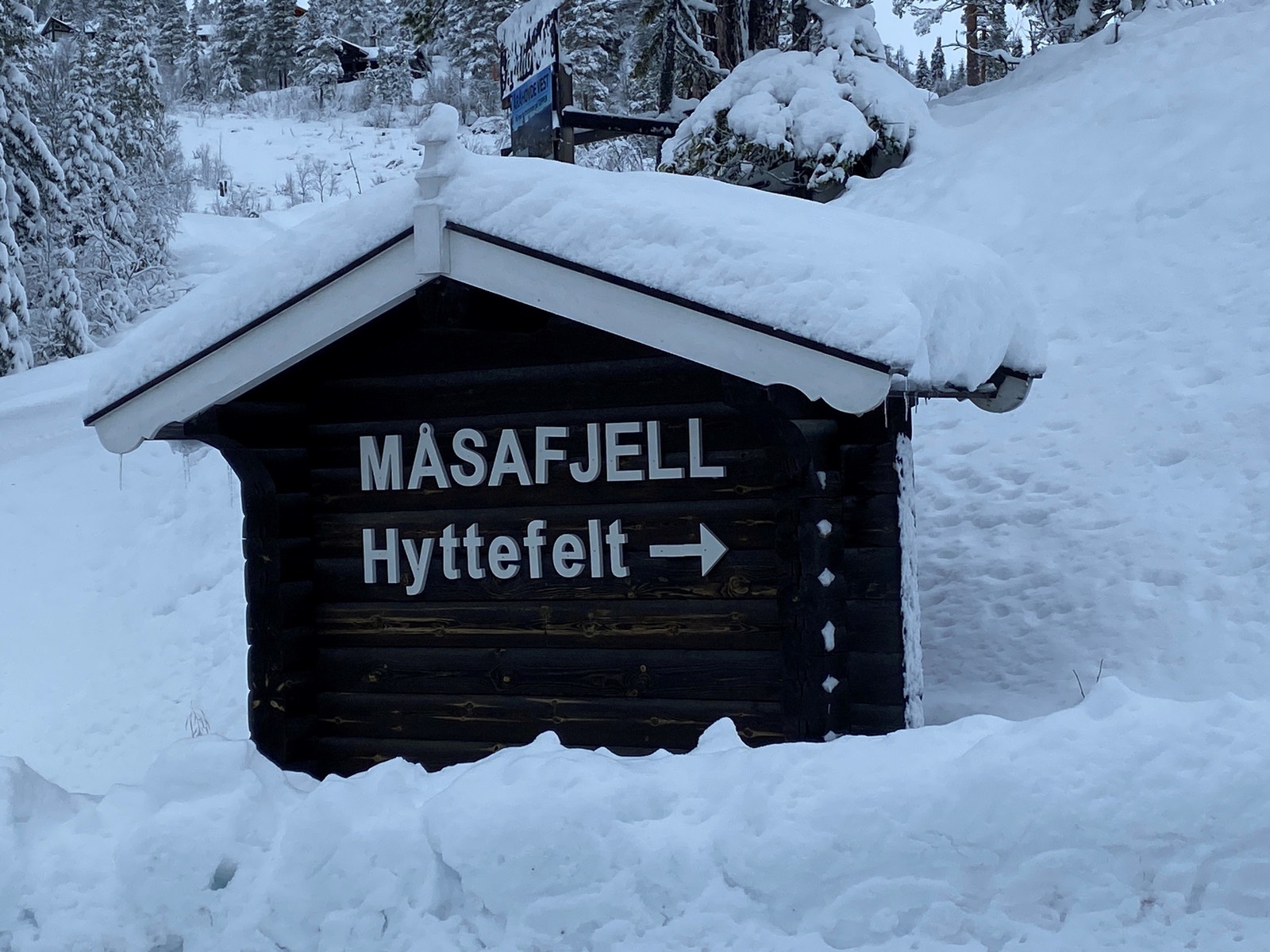 Skilt inn til området Galleribilde