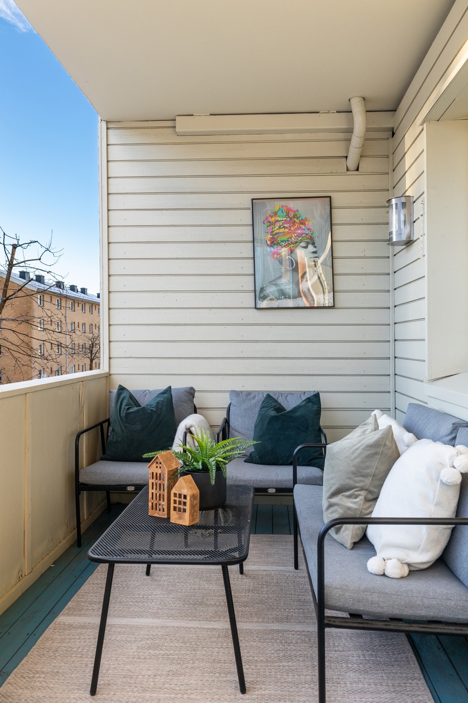 Her er det plass til sittegrupper, grill og diverse beplantning. Galleribilde