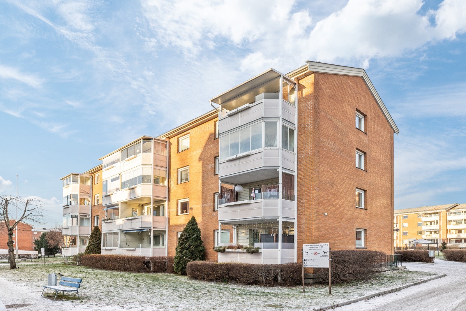 Fasade. Leiligheten ligger i 2. etasje. Galleribilde