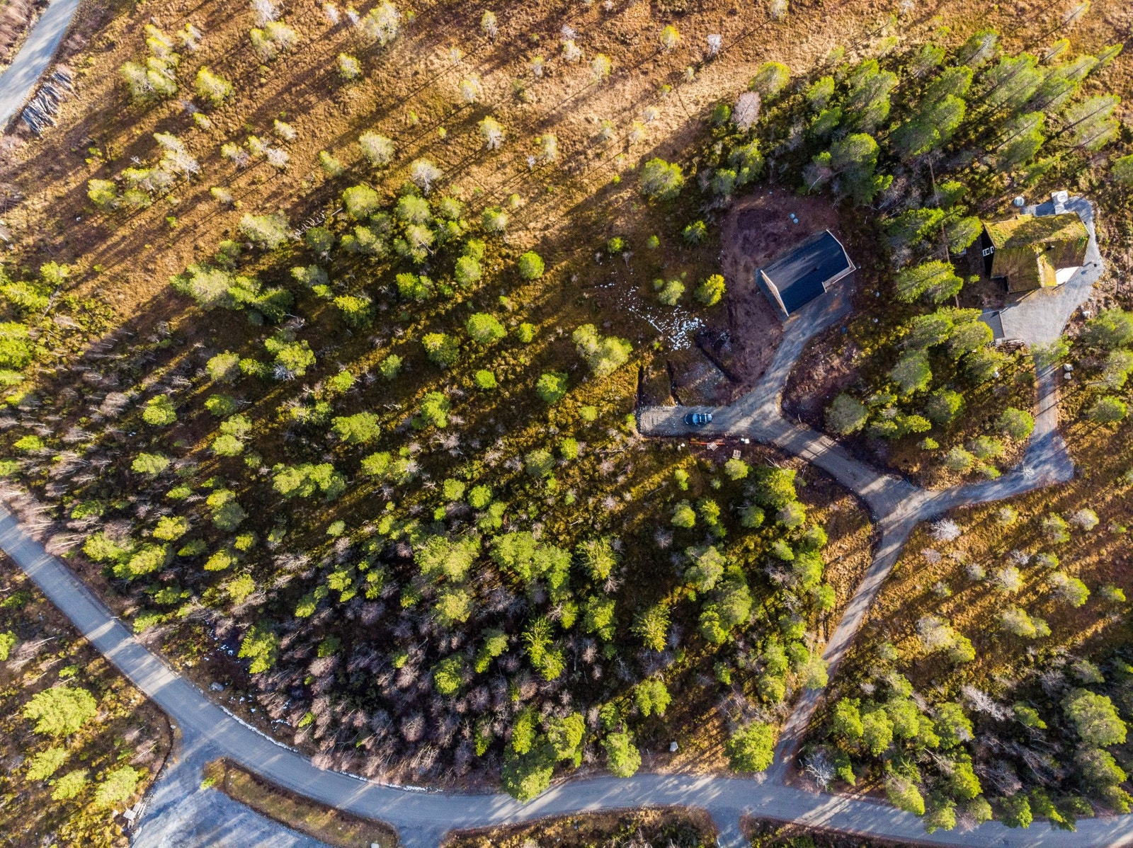 Dronefoto over tomt 17 og 18 Galleribilde