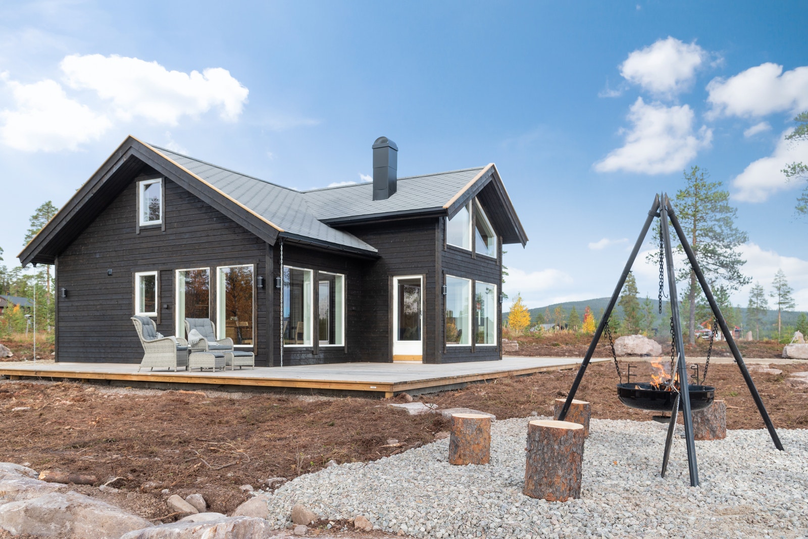 Velkommen til Bjønnbekkmora Hytteområde! Prosjektert flott hytte med byggestart i høst. Galleribilde