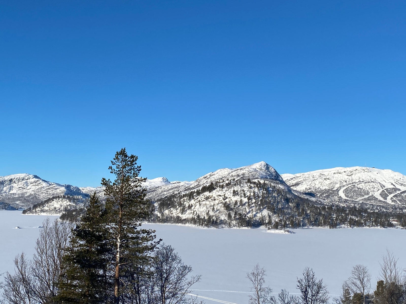 Omgivelsene er helt fantastiske her rundt Hartevann - Hovdenut & Alpinanlegget her på Hovden.
Utsikten her er fra en av tomtene! Galleribilde