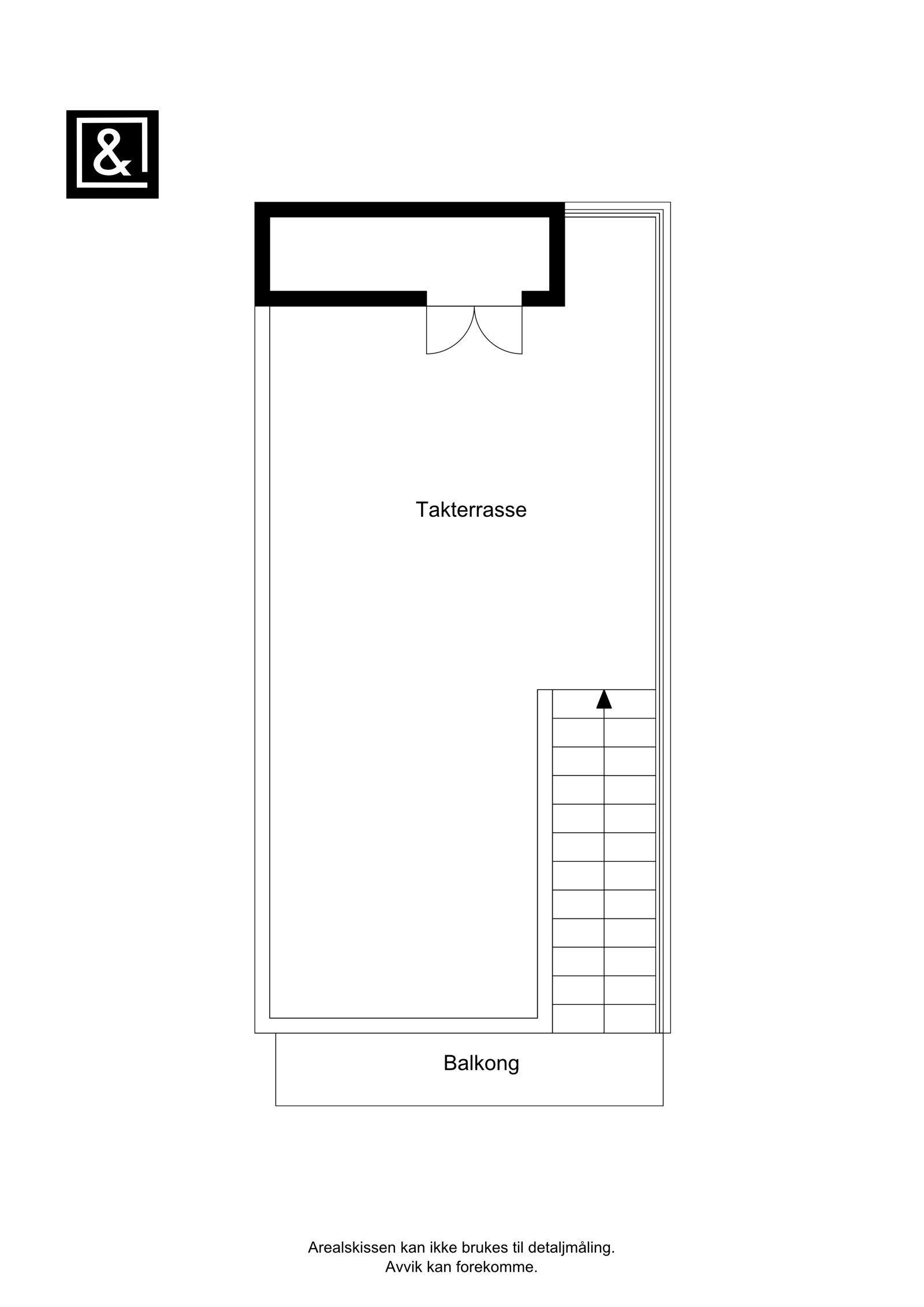 Plantegning - Takterrassen Galleribilde
