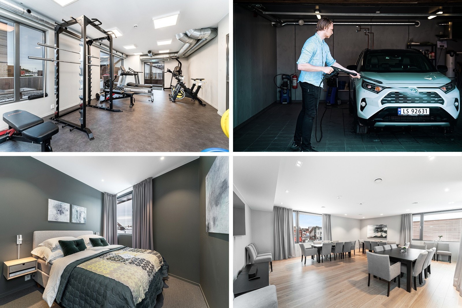 Sjøhuset med hotelrom, treningsenter, fullt utstyrte selskapslokaler, bilvaskehall, dekkhotel Galleribilde