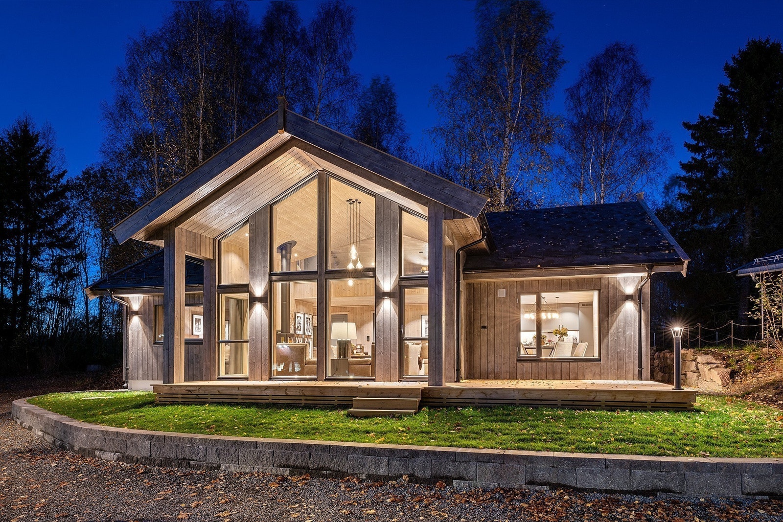 Solheim B - bildet er av ferdigbygd hytte der det er avvik ift standard leveranse Galleribilde