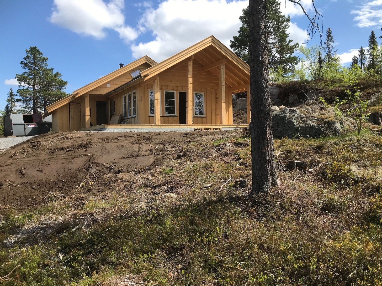 Tilsvarende hytte (speilvendt) - Alle bilder er av tilsvarende hytte som bygges nå. Kjøper kan fortsatt være med å påvirke løsninger. Galleribilde