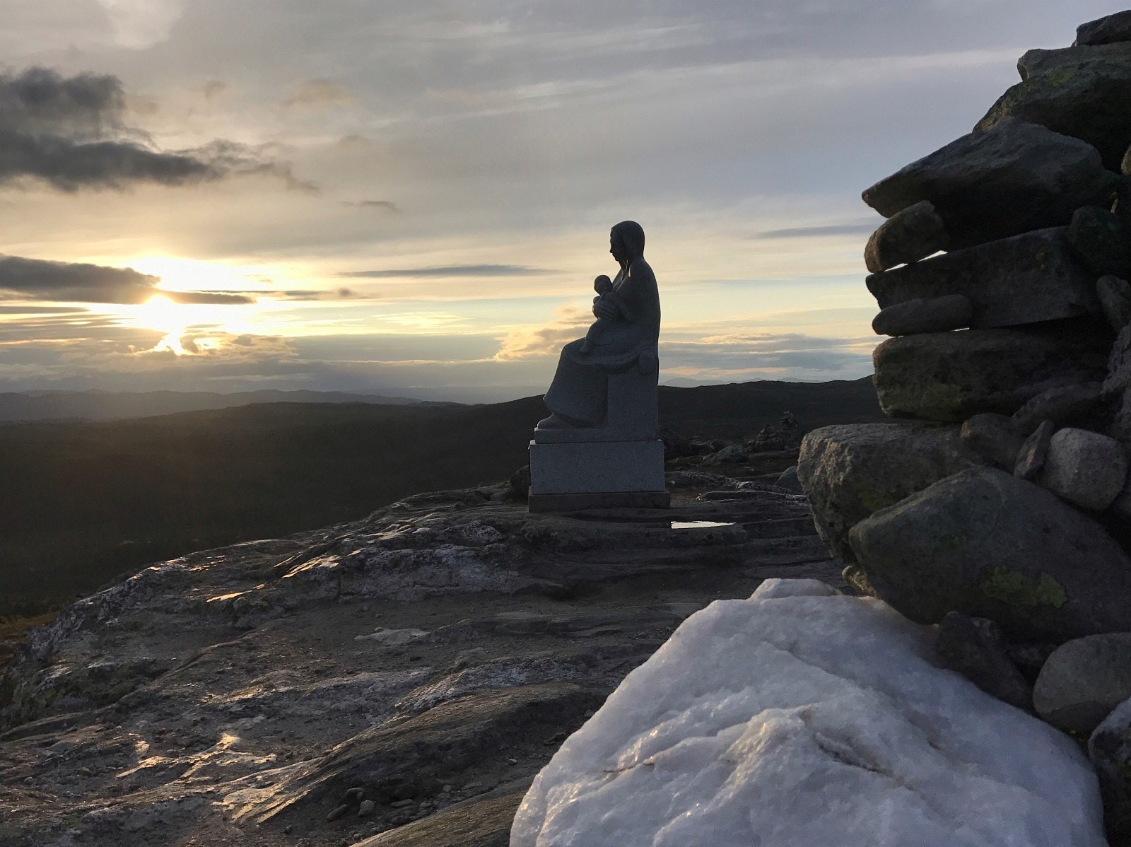 Madonnaen i solnedgang Galleribilde