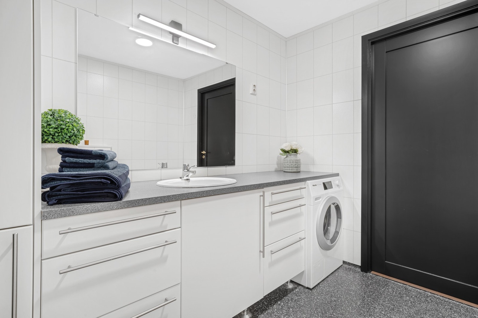 Her er det også opplegg for vaskemaskin. Galleribilde