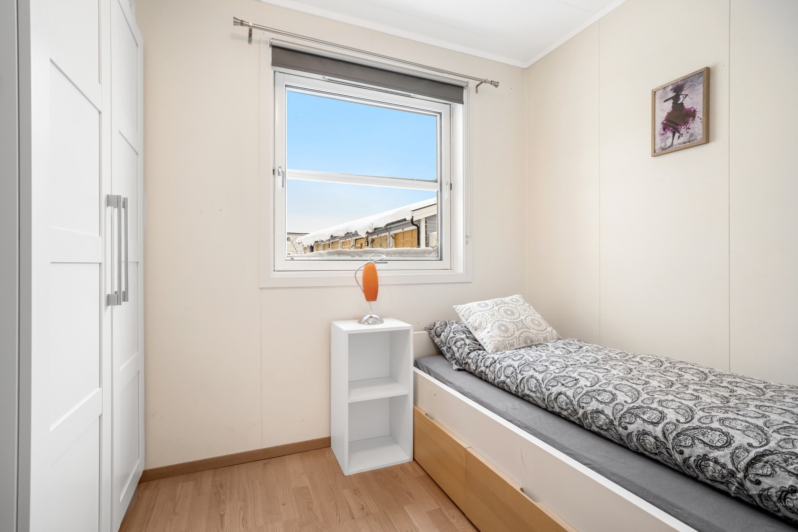 Det andre soverommet er på rett i underkant av 7 kvm. Galleribilde