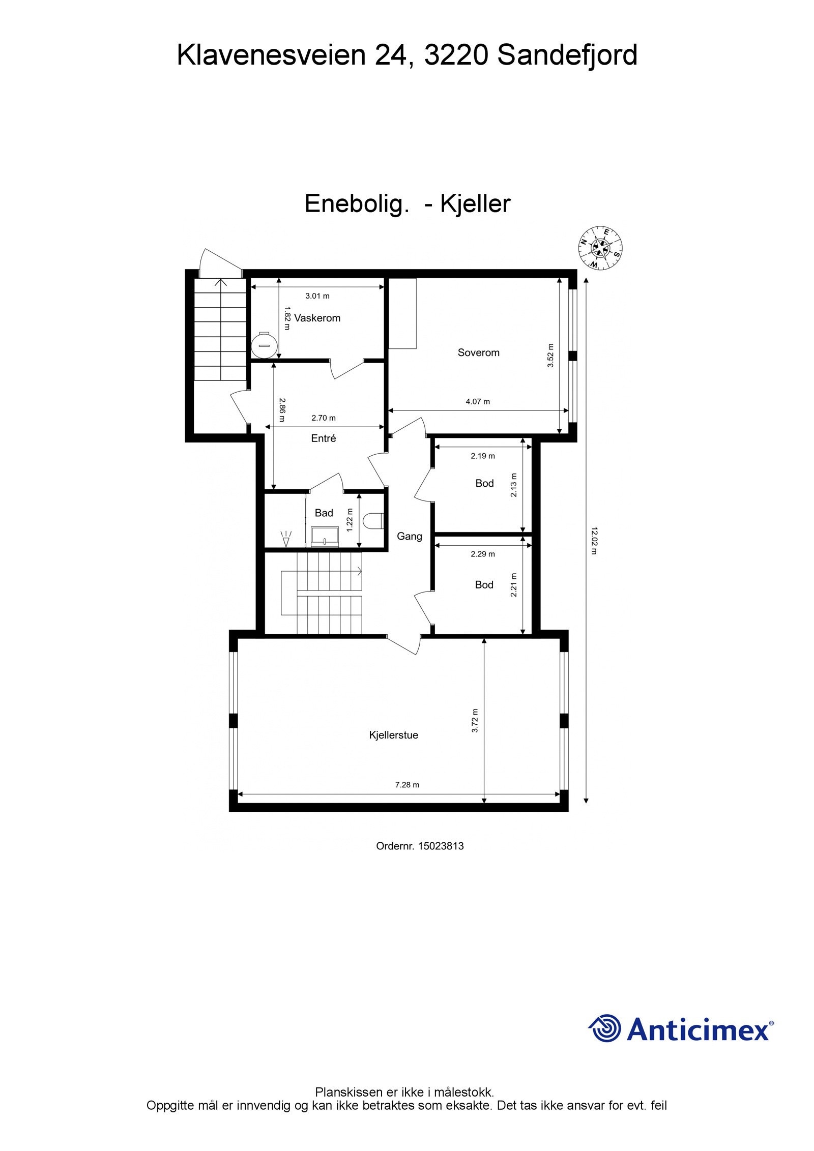Plantegning kjeller Galleribilde