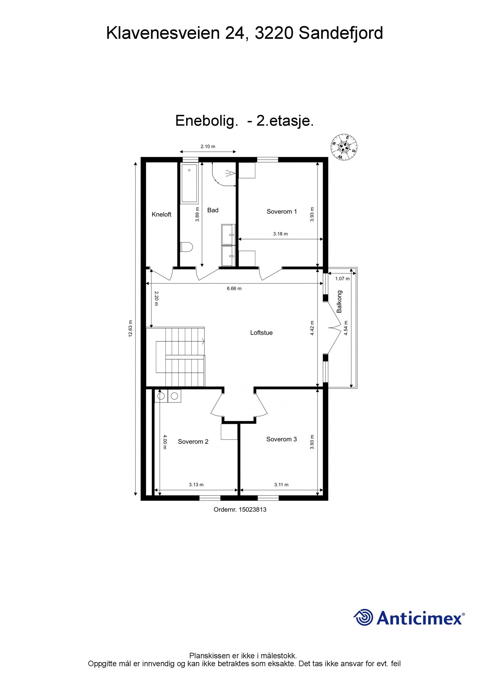 Plantegning 2. etasje Galleribilde