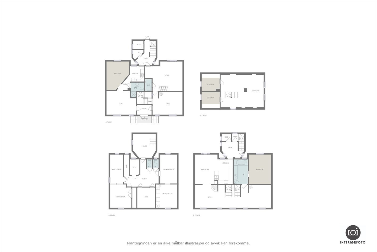Plantegning Galleribilde