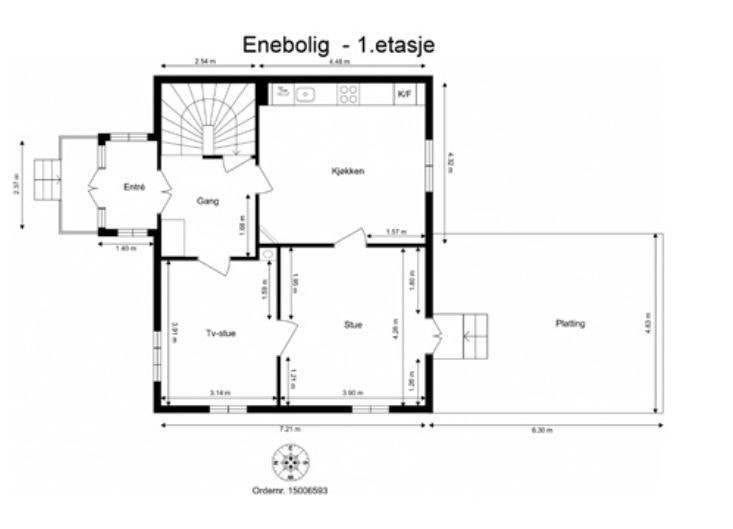 Planløsning 1. etasje Galleribilde