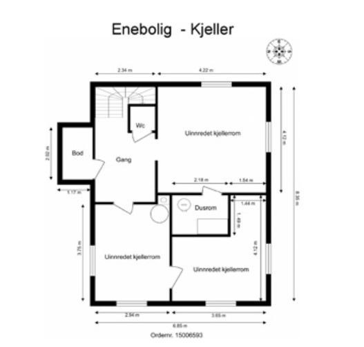 Planløsning kjeller Galleribilde