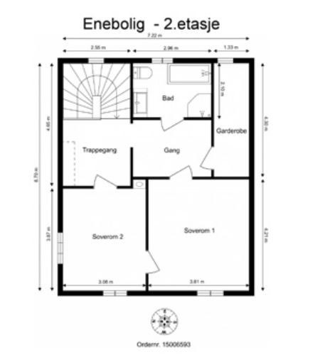 Planløsning 2. etasje Galleribilde