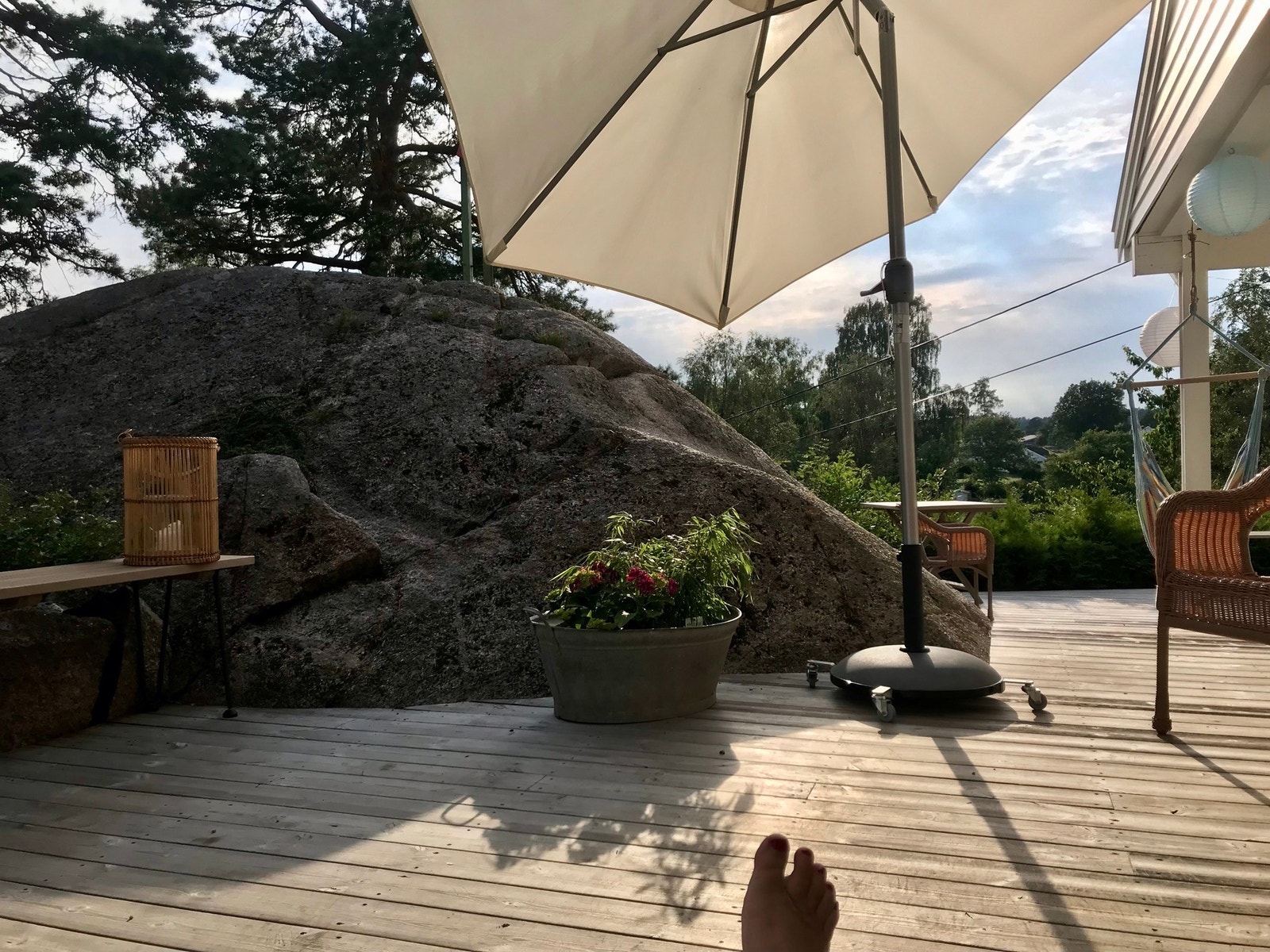 Deilig veranda å slappe av på Galleribilde