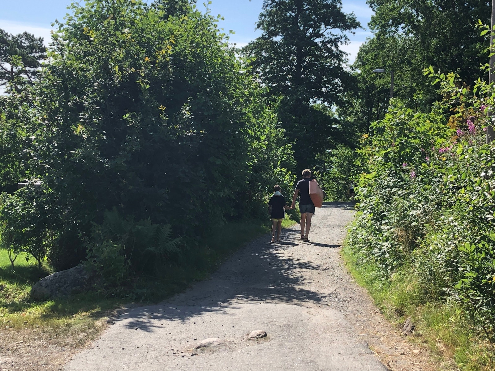 Koselig kjerrevei ned til stranden. Galleribilde