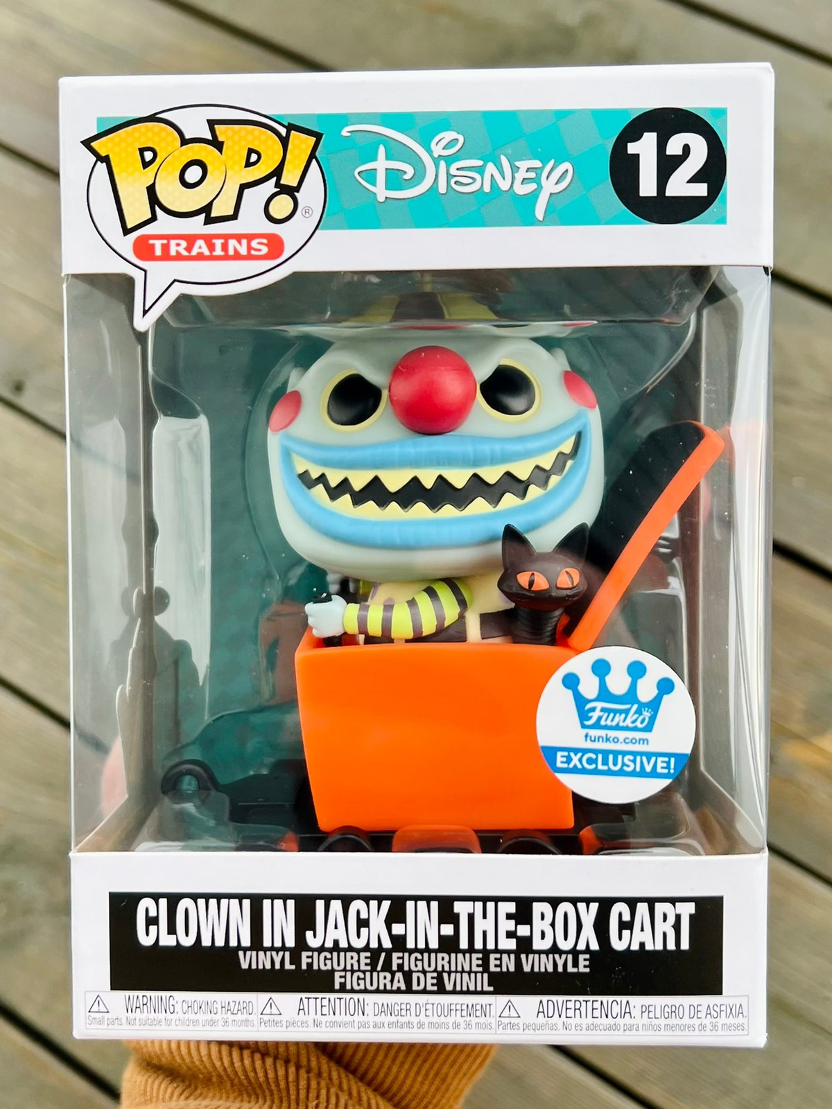 Nightmare Before store Christmas Clown in Box Train Funko Pop