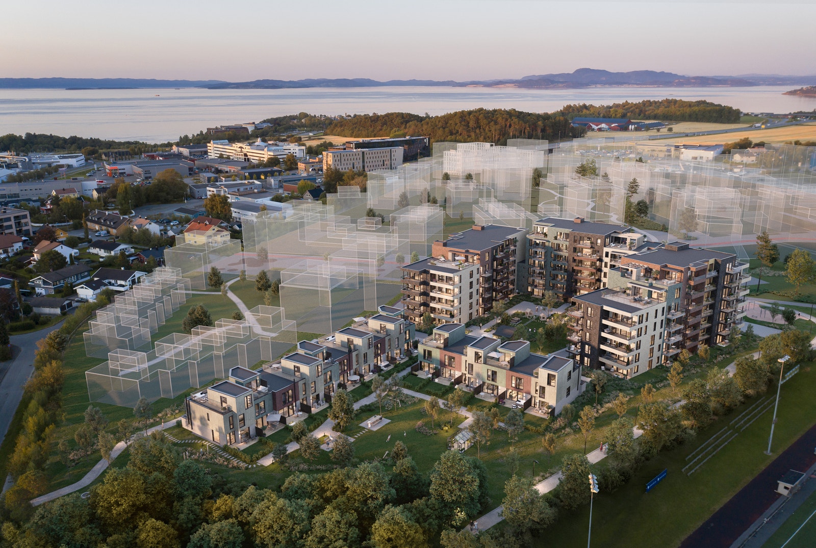 Leilighetene på Løkka er innflyttingsklare. Ta kontakt for visning. (3D-illustrasjon, avvik vil forekomme) Galleribilde