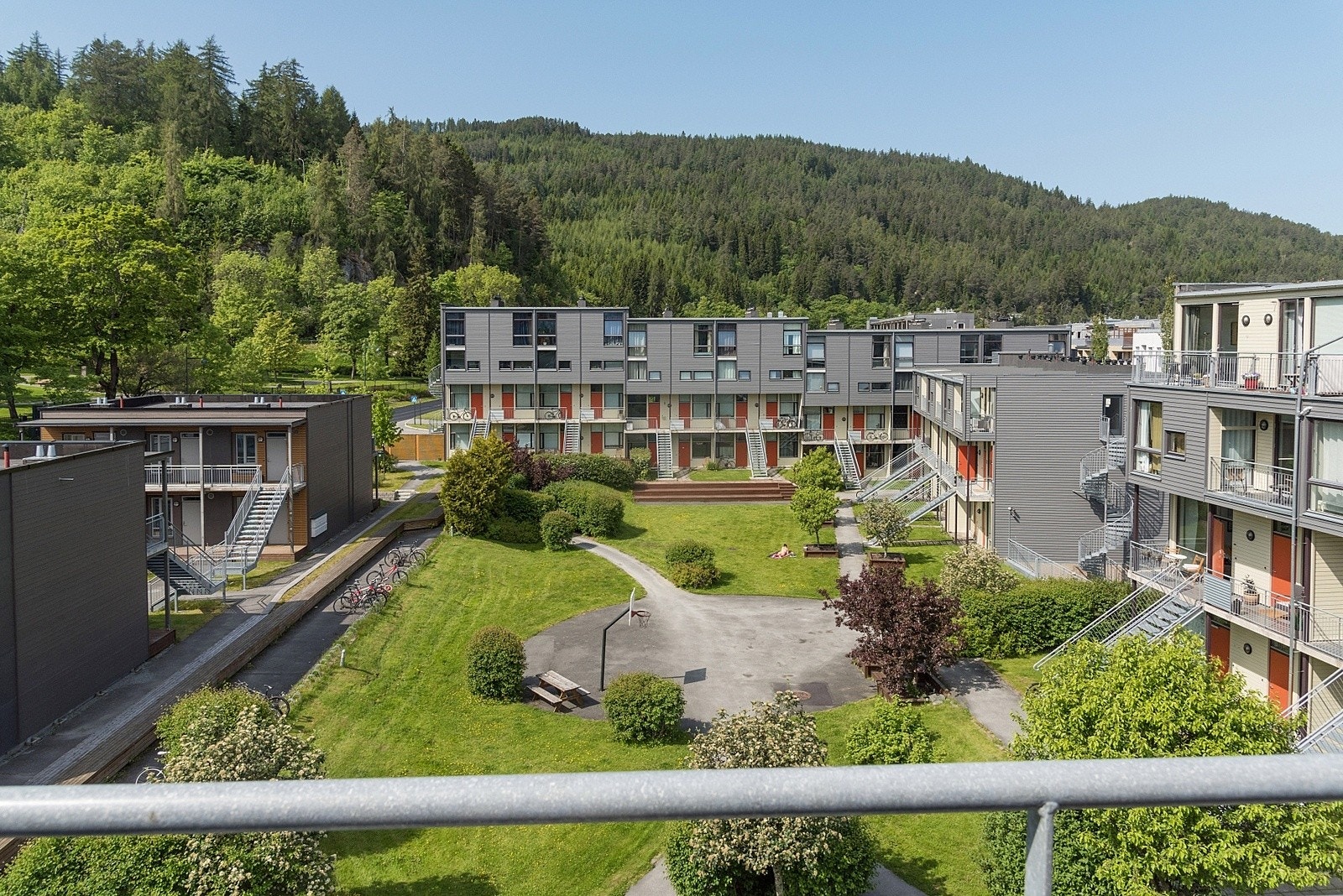 Balkong med flott utsikt Galleribilde