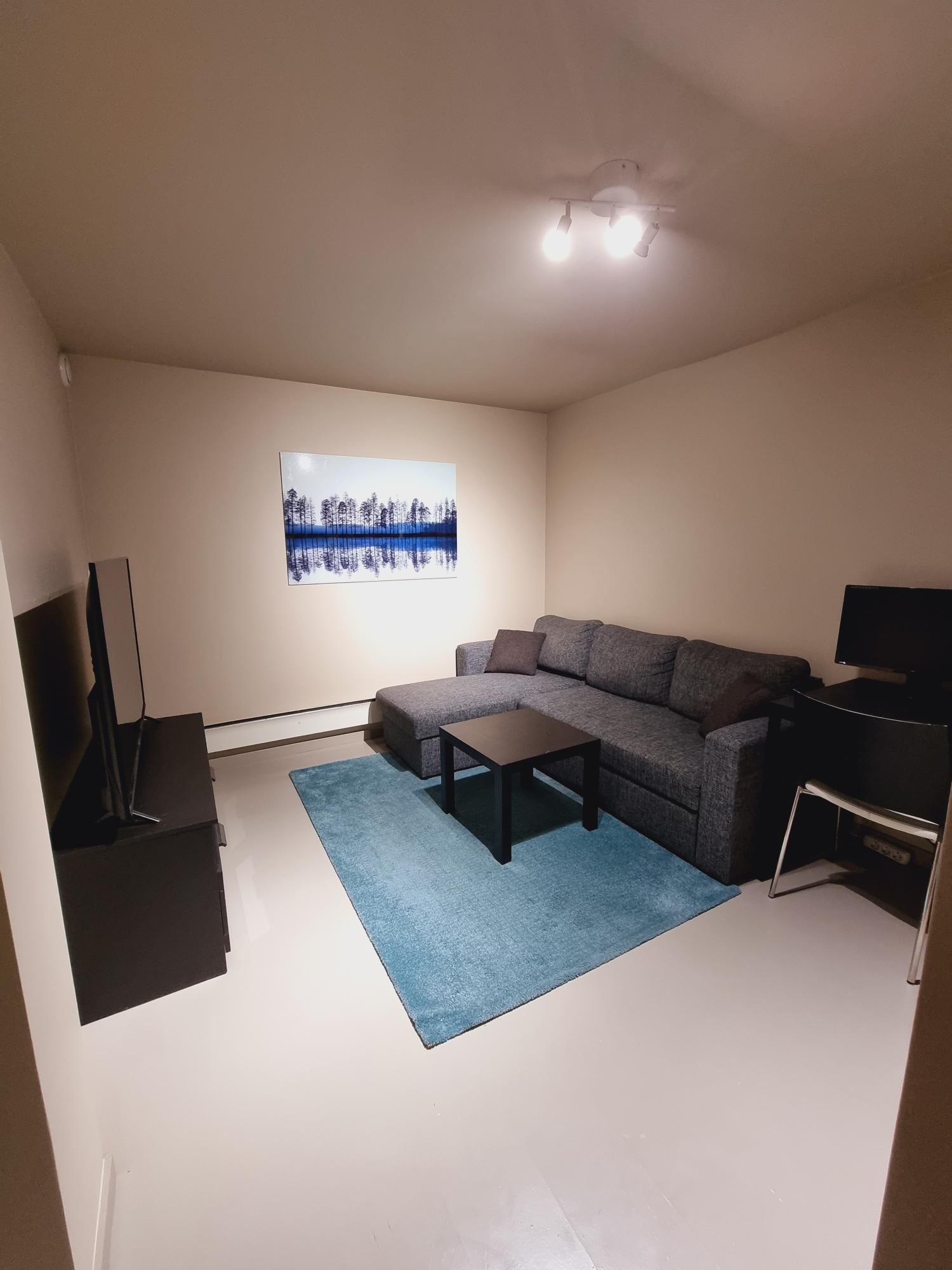 Bildet av kjellerstue. Idag er dette en del av boligen, men det blir endret. Dette rommet flyttes opp. Galleribilde