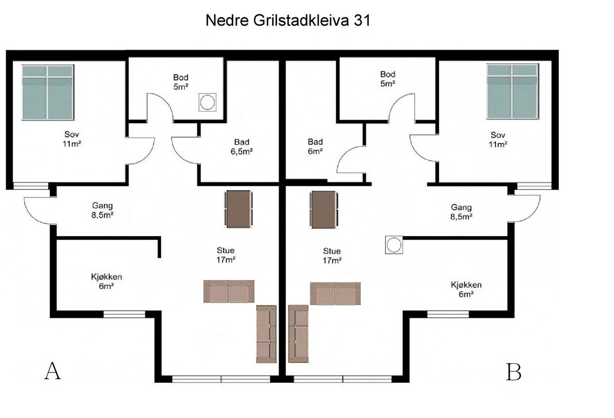 Rom inndeling på leiligheter Galleribilde