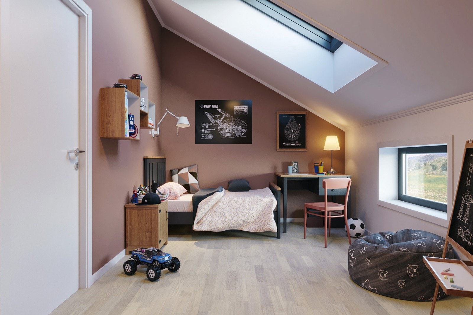 Soverom loft kan bestilles som tilvalg i 2. etasje. Galleribilde